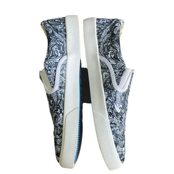 Unisex bucketfeet Canvas Slip-on Sneakers Men's 9.5 Women's 11 - Picture 4 of 8